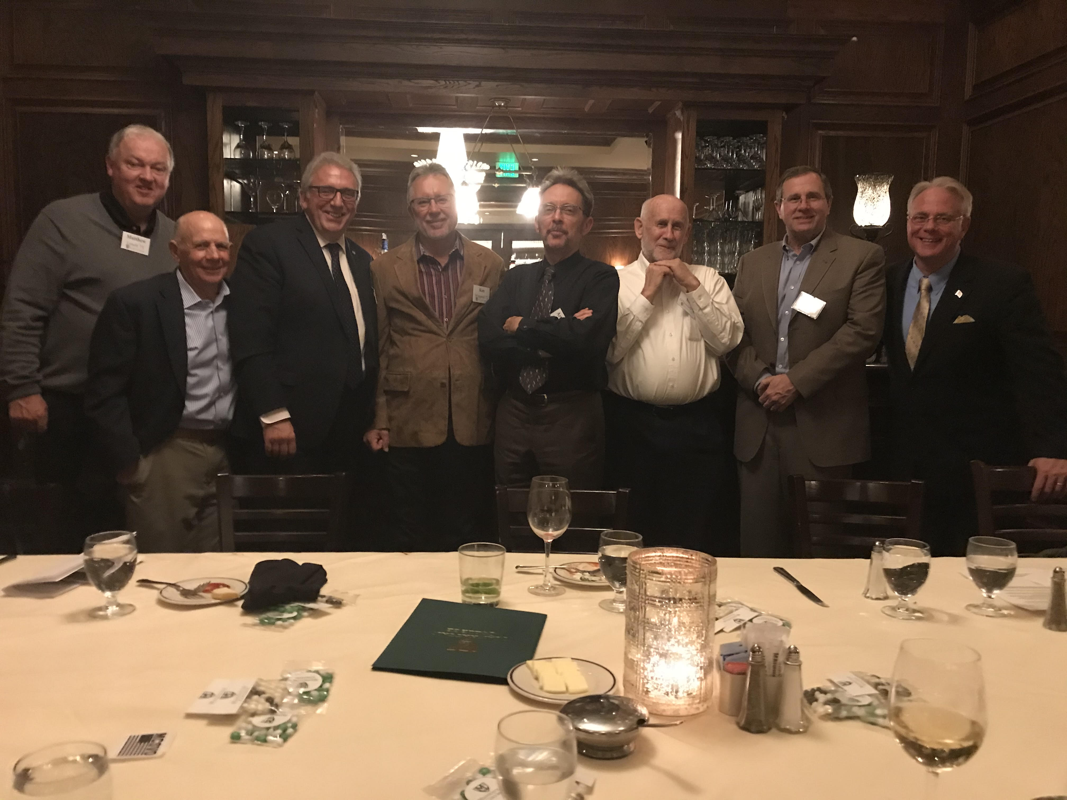 Group photo of alumni and friends attending the 2019 Jaspers of Colorado Dinner